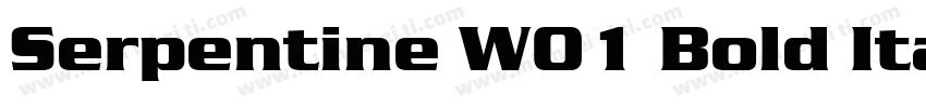Serpentine W01 Bold Italic字体转换